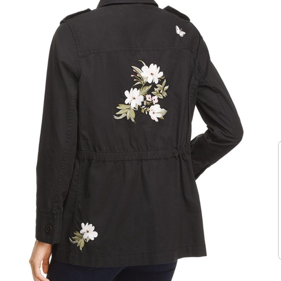 kate spade Jackets & Blazers - BNWT Kate Spade floral embroidered army jacket A+
